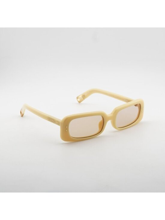 Jacquemus AZZURO JAC/47 C3 Sunglasses Pear Rectangle Frame, Peach Lenses main image 10